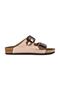 LENS Women's Slippers Silver Patent Leather