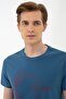 Blue Slim Fit Crew Neck T-Shirt - 2