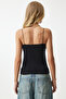Women's Black and White String Strap 2-Piece Knitted Blouse LD00045 - 5