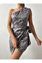 Tie-Detail One-Shoulder Dress - 2