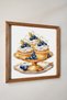 Muffin Painting with Wooden Frame, Watercolor Effect and Gold Detail - 2
