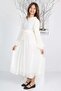 Teenage Girls Long Length Pleated Chiffon Hijab Dress - 2