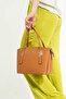 Women's Tan Large Size 5 Compartment Shoulder Bag235013MH - 3