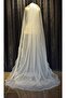 Glittered Two Tiers Long Wedding Dress Veil with Comb 230 Cm