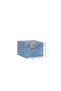 Moena Studio Decorative Crocodile Pattern Small Size Blue Color Faux Leather Box - 6