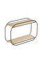 Decor-Tel Multi-Purpose Organizer Oval Shelf Wooden Desktop Bathroom Kitchen Shelf Jewelry and Makeup Organizer - 6