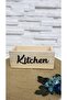 علبة خشبية مكتوبة من KITCHEN، صندوق منظم للمطبخ، حامل منظم
