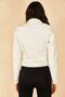 Women's White Zippered Sleeve Jacket - 3