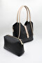 Women's Retro Hand and Shoulder Bag with Inner Bag
