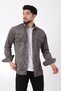 Double Pocket Covered Seasonal Suede Shirt YXC U16463-40211