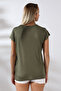 Casual Crew Neck T-Shirt 21256 KHAKI - 4