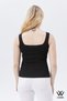 Women's New Season Full Flexible Comfort Model Square Collar Knitted Knitwear Ribbed Look Thick Strap Tank Top - 8