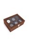 Watch Box 6 Pieces Alcantara Brown - 2