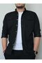 YXC Slim Fit Slim Fit Men's Denim Shirt Black