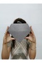 Women's Big Stone Look Platinum Evening Clutch Chain Strap Handheld Wedding Engagement Night Shoulder Bag