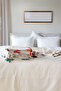 100% Cotton Soft Knitted Pique, Bed Cover Double 240*260 cm Cream Fringe - 3