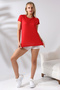 Casual Crew Neck T-Shirt 21256 RED