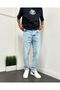 Men's Blue Baggy Pants Casual Fit Jeans Pants - 2
