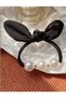 Women's Pearl Bow Rubber Buckle - 2