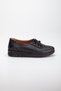 Women's Inside-Out Genuine Leather Orthopedic Flexible Rubber Laced Mother's Shoes - 6