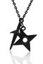 Naruto Kunai and Shuriken Combine Necklace - Black Color Minato Pendant Classic with Chain