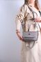 Medium Size Embossed Printed Cotton Woven Column Vegan Women's Backpack 4098 cream combination - 5