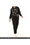 Viscose, Shimmering, Plus Size, Slim, Seasonal Tracksuit Set