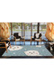 Animal Green Woven Base and Decorative Washable Carpet Miravip8504 - 3