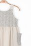 Botanical Girl's Linen Lined Dress / Cream 76313 - 4