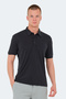 Katsuro Men's Polo Neck Dark Gray T-Shirt