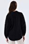 Women's Lace Detailed Balloon Sleeve Linen Shirt - 5