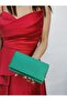 Women's Tiny Satin Green Evening Dress Clutch Portfolio Chain Strap Handheld Wedding Engagement Night Shoulder Bag
