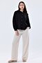 Women's Lace Detailed Balloon Sleeve Linen Shirt - 2