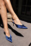 Babes Women's Navy Blue Satin Special Heel Shoes - 4