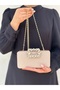 Women's Gold Palsim Cover Accessory Detailed Chain Evening Dress Shoulder Bag - 4