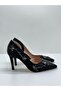 Karven 120504   Black Satin Evening Dress Shoes
