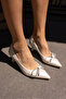 Ounas Women's Pearl Stone Heel Shoes - 2