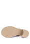 Women's Genuine Leather Tan Suede Heeled Sandals - 5