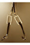 GLASSES CHAIN ​​WITH ZIRCON STONES, NICKEL - 3