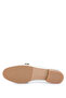 Women's Genuine Leather Beige Loafer Shoes - 5