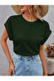 Comfortable Cut Cotton T-Shirt with Layered Sleeves - 3