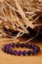Certified Amethyst Stone Allergy and Energy Stone Natural Stone Gift Bracelet Love Stone