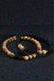 Certified Double Natural Stone Bracelet for Women and Men Combination Onix Stone Jasper Hematite Gift Bracelet