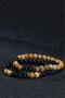 Certified Double Natural Stone Bracelet for Women and Men Combination Onix Stone Jasper Hematite Gift Bracelet - 3