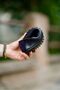 Dark navy blue men's leather shoes - 5