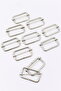 10Pcs 4 cm Adjustment Buckle Metal Color