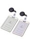 Yoyo ID Badge Holder with Keychain Pull Pullable Reel Rope Clip (BLACK) - 3