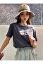 Smoked Women's Oversize T-shirt - Sun Printed - 2