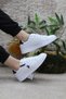 U.S. Polo Assn. Costa Wmn White Navy Blue Original Product Sneaker Women's Shoes - 5