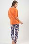 Kezokino SS24 Women's / Short Underarm Long Viscose Set / Orange - 4